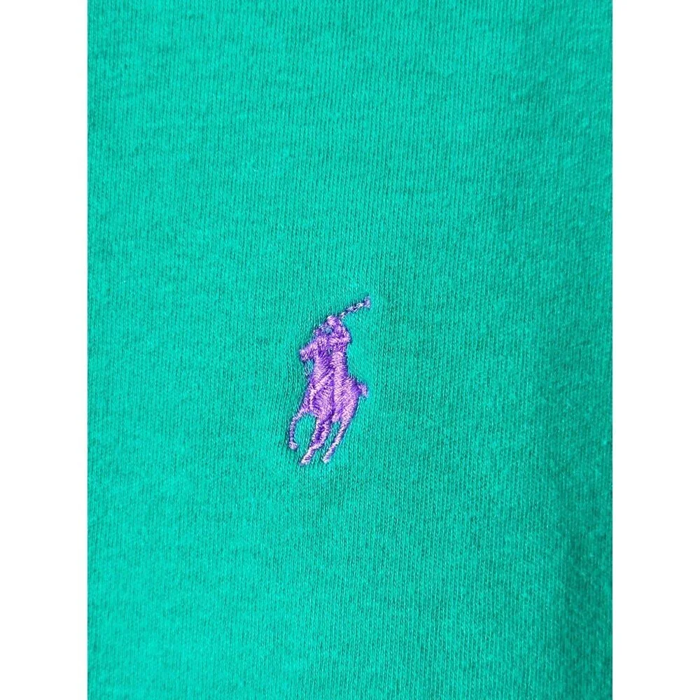 Vintage Polo Ralph Lauren‎ Mens Big Tall Size 2XL Polo Shirt Green Short Sleeve